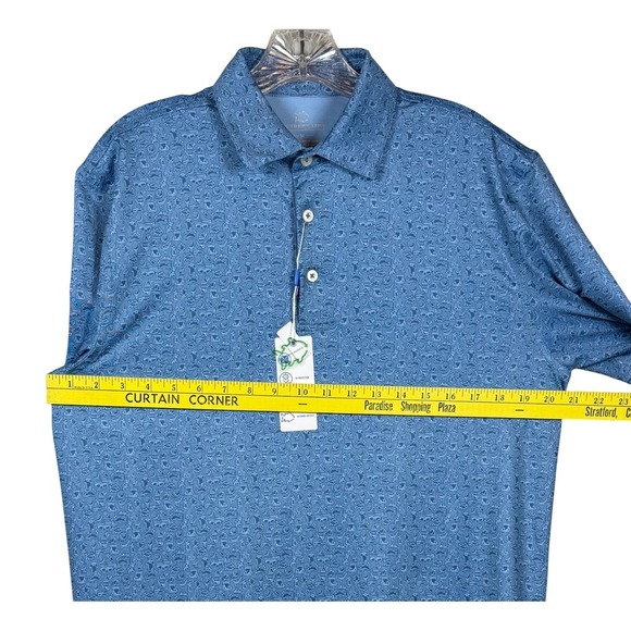 NWT Southern Tide Driver Let's go Clubbin Performance Polo, Golf Lover Print, M - Picture 3 of 11